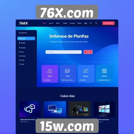 Interface do usuário no 76X.com é intuitiva e acessível
